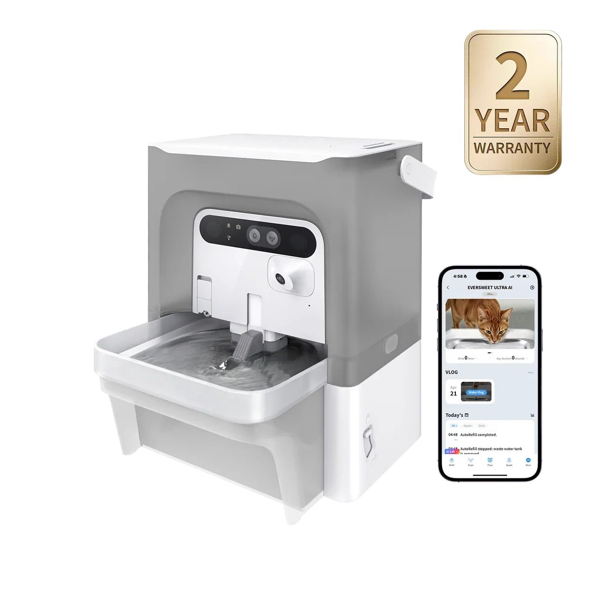 EverSweet Ultra with Camera Pet Water Fountain