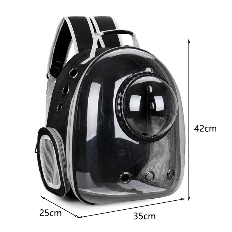 Pet Cat Carrying Bag Space Pet Backpacks Breathable Portable Transparent Backpack Puppy Dog Transport Carrier Space Capsule Bags-3