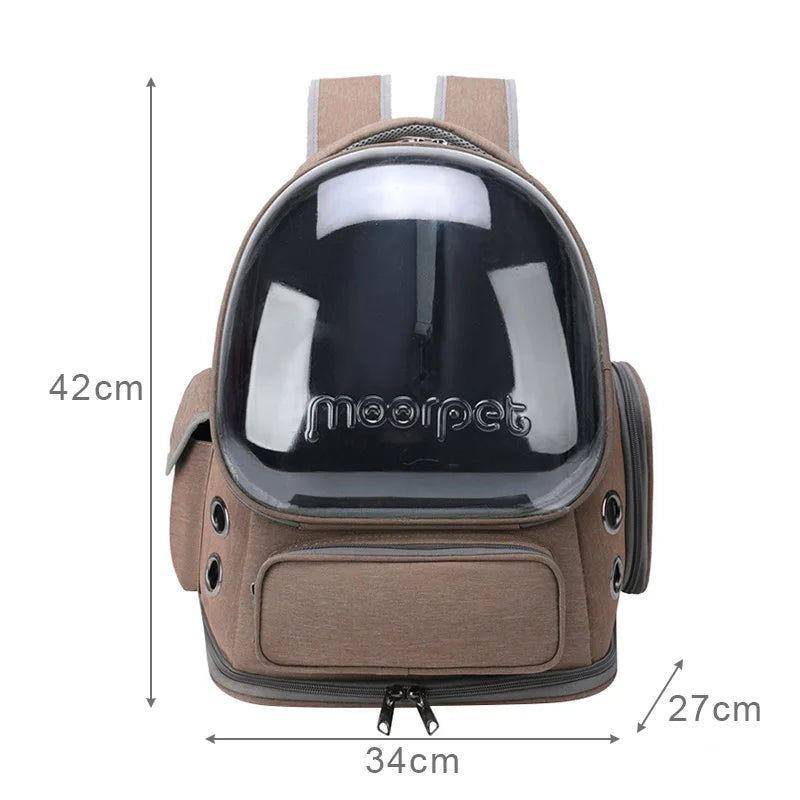 Transparent Pet Cat Carrier Bag Outdoor Travel Backpack for Cats Small Dogs Breathable Cat Carrying Bag Pet Supplies-1