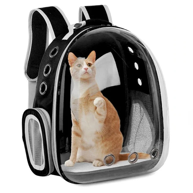 Pet Cat Carrying Bag Space Pet Backpacks Breathable Portable Transparent Backpack Puppy Dog Transport Carrier Space Capsule Bags-5
