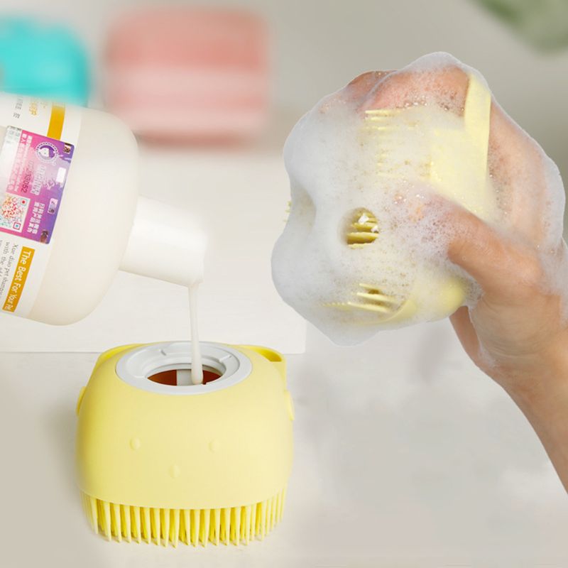 Silicone Pet Bath Brush Comb-0