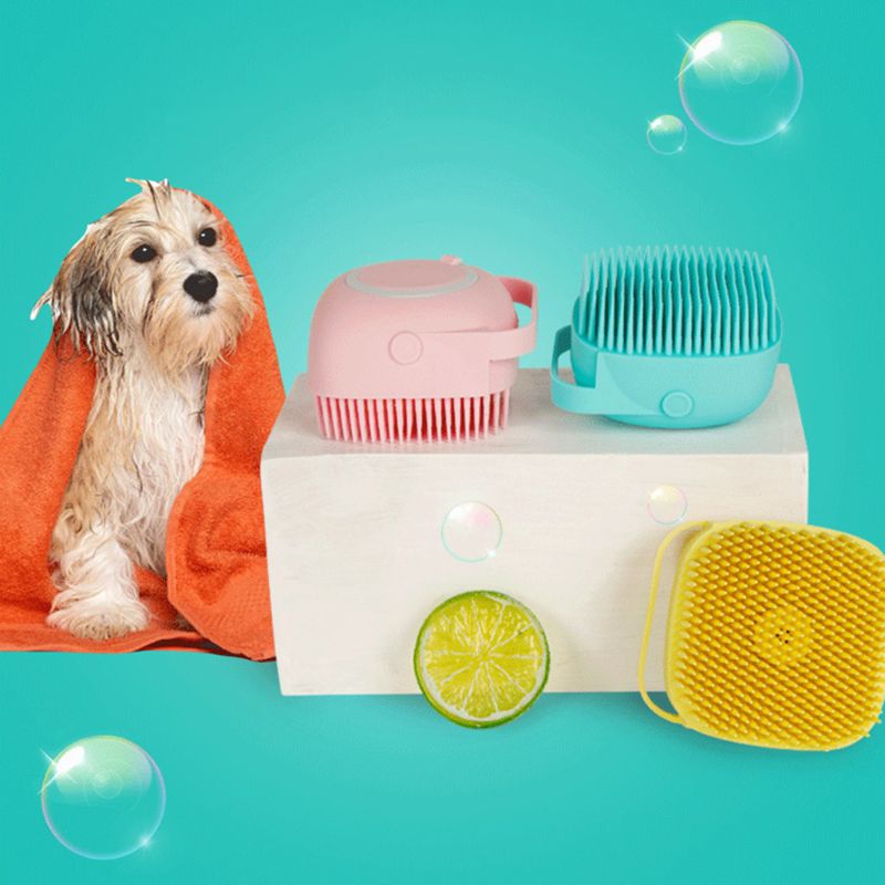 Silicone Pet Bath Brush Comb-1
