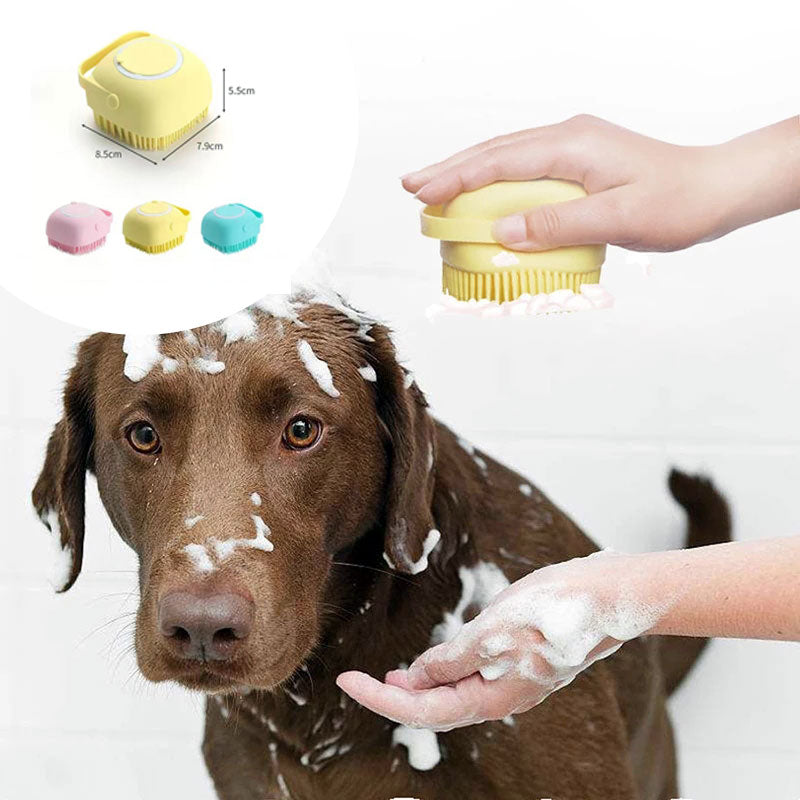 Silicone Pet Bath Massage Gloves Brush-1
