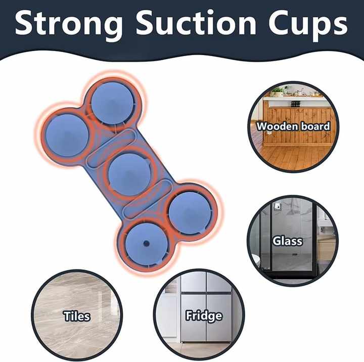 NNEDSZ Blue Silicone Pet Licking Mat Slow Feeder Pad with Strong Suction and Foldable Design, Heat Resistant -40°C to 240°C, for Dogs and Cats-2