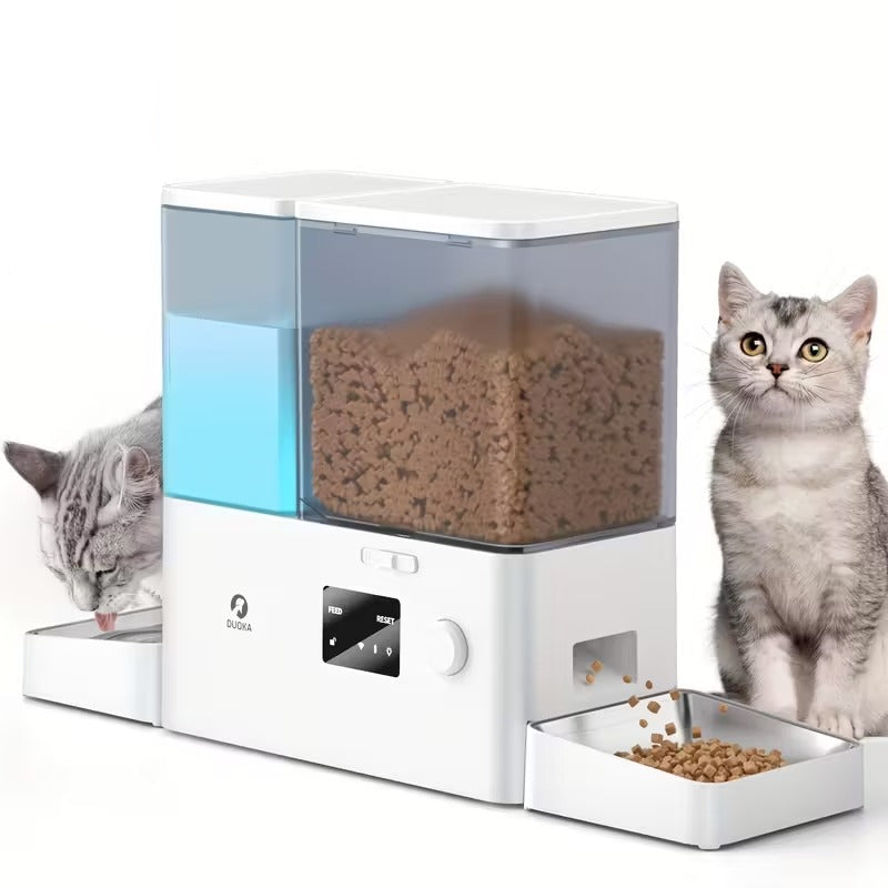 Smart Automatic Cat Feeder and Water Dispenser with App Control-0